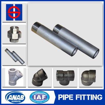 Black carbon steel threaded forged pipe fittings