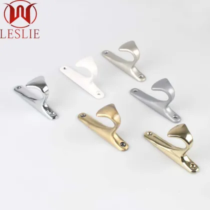 Chrome Metal Coat Hook with Wall Hooks for Wardrobe Hardware