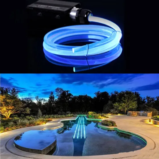 Plastic Side Glow Fiber Optic Light Kit for Pool Edges
