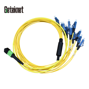 12-Core MPO to LC Fanout Cable OM3 OM4 Fiber Optic Patch Cord
