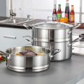 Edelstahl-Küche, die Lebensmittel Pan Steamer Pot kocht
