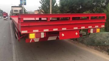 4 axles flatbed truck semi-trailer container