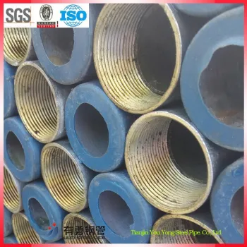 Thread pipe Zinc coating 220 g/m2 , galvanized steel frame greenhouse ,GI pipe screw
