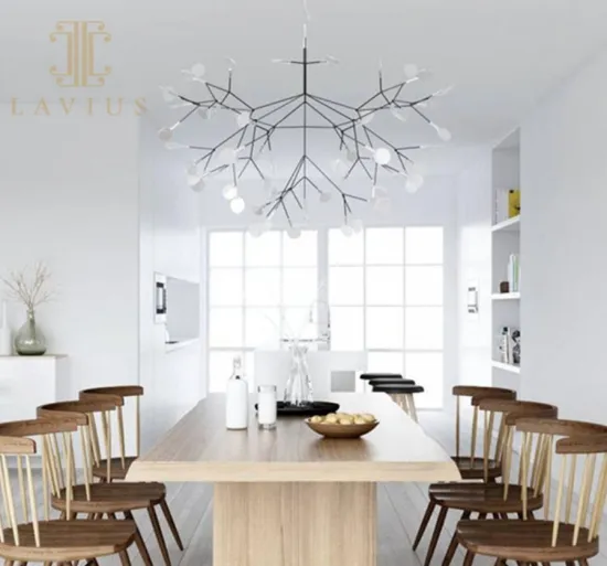 Modern tree-shaped LED chandelier