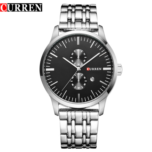 odm brand business wris watch two eyes dial quartz watch