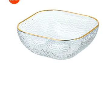 Size-Transparent Square Japanese Salad Bowl Set