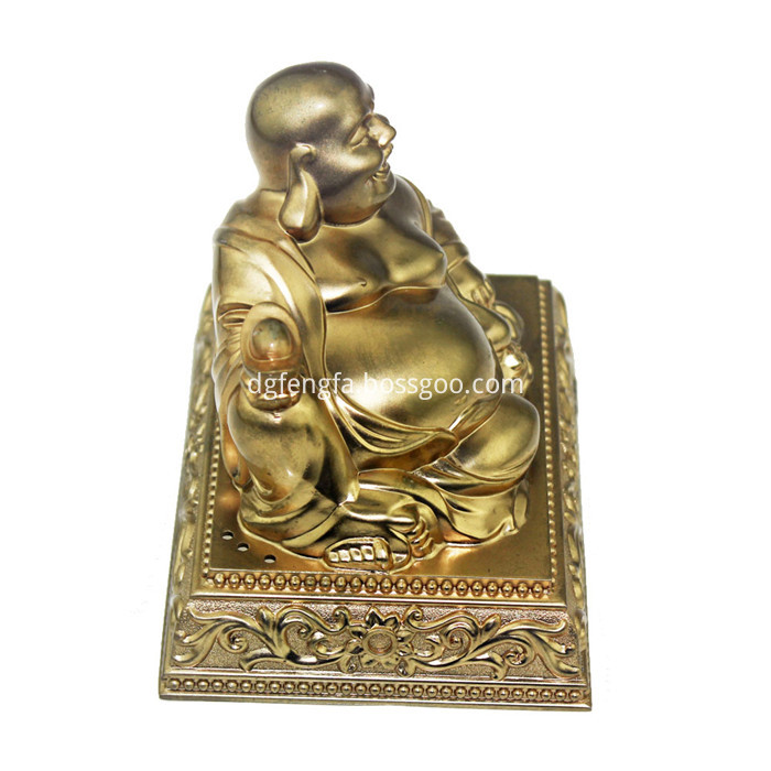 Zinc alloy gold plated buddha statue