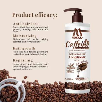 OEM Factory Vegan Nourishing Collagen Repair Silicone-Free Cruelty-Free Caffeine Hair Conditioner Oil - 500ML