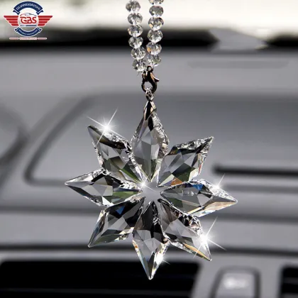 Transparent Crystal Snowflake Suncatcher - Christmas Gifts and Car Pendant