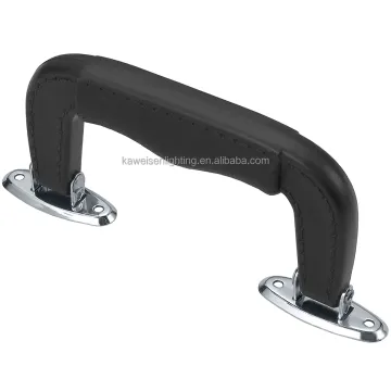 Black Plastic Suitcase Handle with Metal Clip for Musical Instrument Cases - Suitable for Guitar, Music Cases, and Luggage