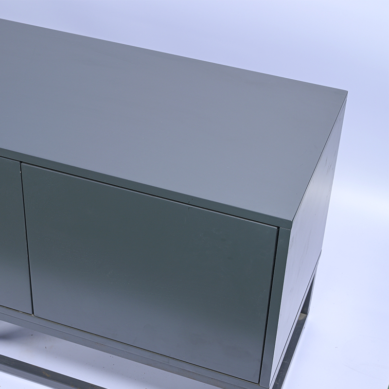 Gray Storage TV Cabinet