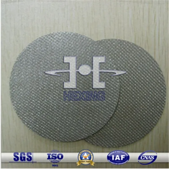 Sintered Stainless Steel Filter Disc