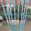 Rideau de perles de cristal acrylique vert et bleu de dernière conception