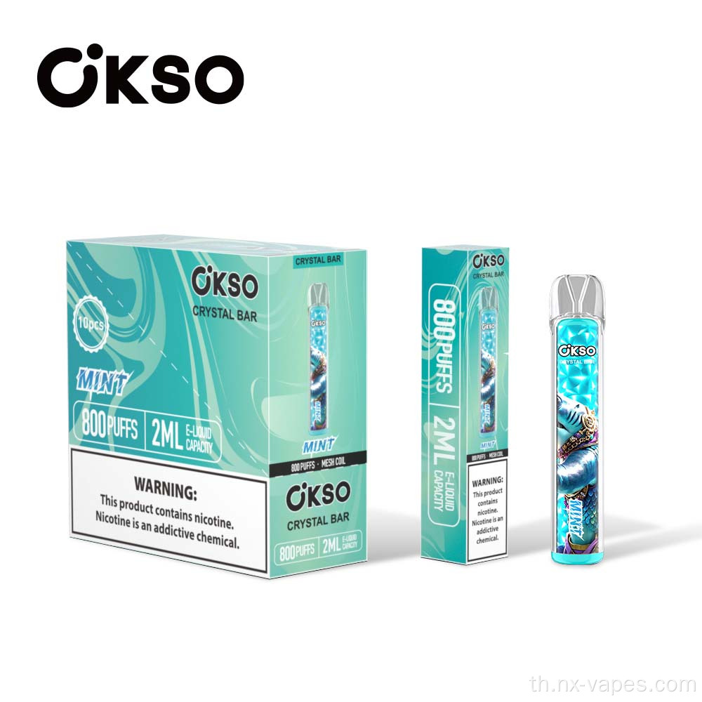 Okso Crystal Bar 800 Vape Disposer