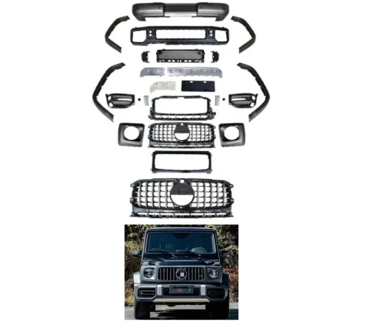 High-Quality AMG Front Rear Bumper Assembly with Grille for Mercedes-Benz W464 G-Class