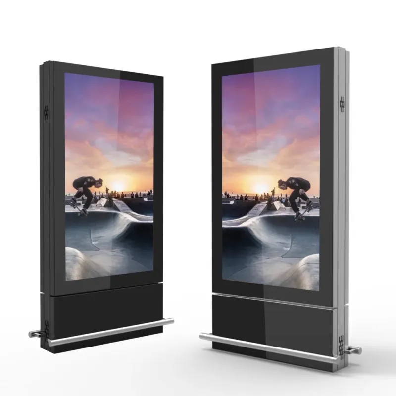 Double-Sided Waterproof Outdoor LCD Advertising Kiosk for Airports