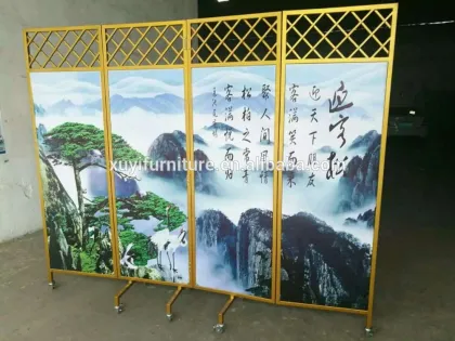 Modern Design Garden Folding Screen Wooden Partition