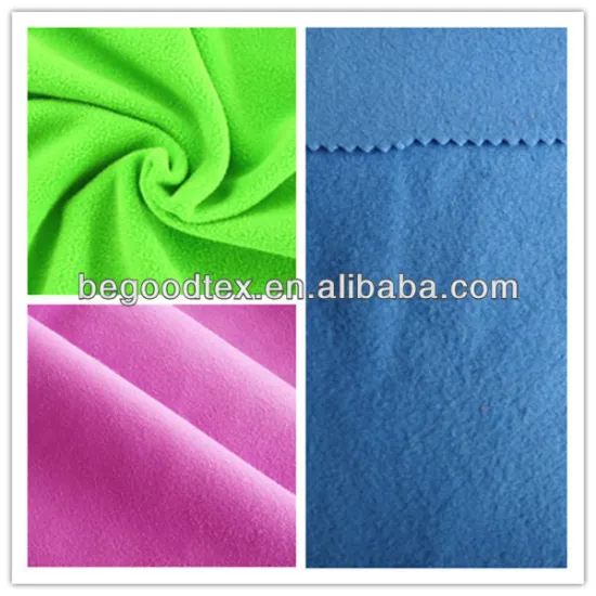 Permanent FR polyester both-side raised flannelette
