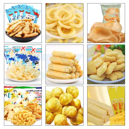 Puffed Snack Food Making Machine: Cheetos Puffs Process Line & Corn Extruding Machine