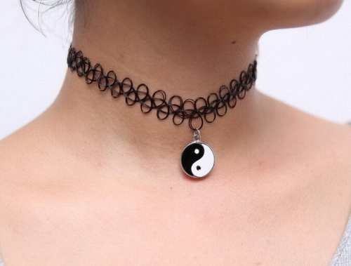 Tattoo Choker Necklace / Fish Wire Necklace/ Fashion Jewelry (XJW13521)