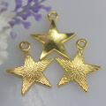 Dijes de estrella de cinco puntas engrasados ​​de aleación, decoración de arte DIY, accesorios de adorno artificial, pendientes, colgantes, adorno de joyería