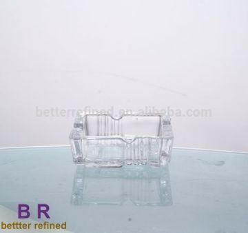 Square shape Glass cigarettes ashtray