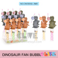 Light Up Dinosaur Fan Toy &amp; Bubble Wand