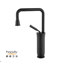 Dekini Agesin Idẹ Basin Faucet Black bar