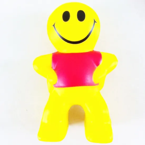 Smiling Face Stress Toy Akimbo Man PU Foam