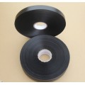 Black slit edge single side polyester satin ribbon