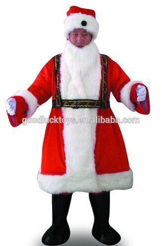 Christmas decorations mascot Santa04 ,Dancing Santa Claus Dress Sequins clothes 1.8M
