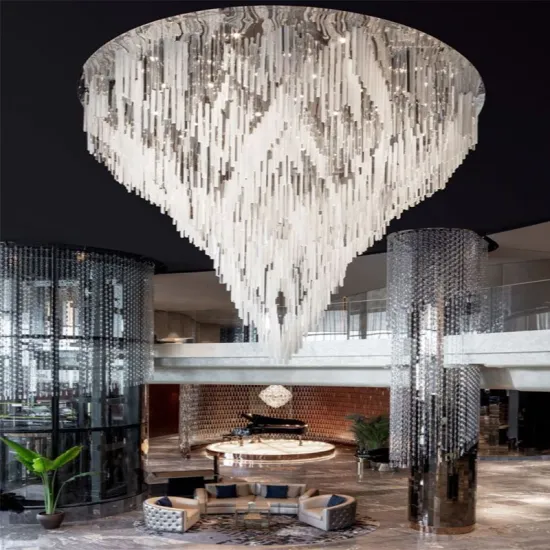 Modern Luxury Large Triangle Chandeliers White Clear Glass Hanging Pendant Light