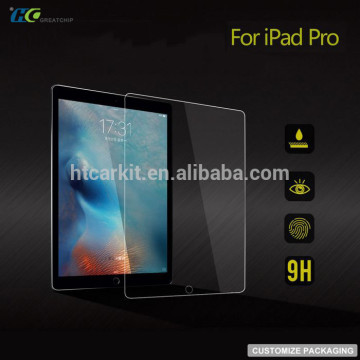 0.33mm thickness 9H Hardness tempered glass screen protector for ipad pro
