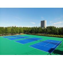 Matera de piso de la cancha de tenis en interiores al aire libre