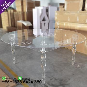 Sinoperfect Wholesale Clear Acrylic Dining Tables for Weddings and Events