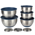 Stainless Steel Nesting Mixing Bowls with Lid