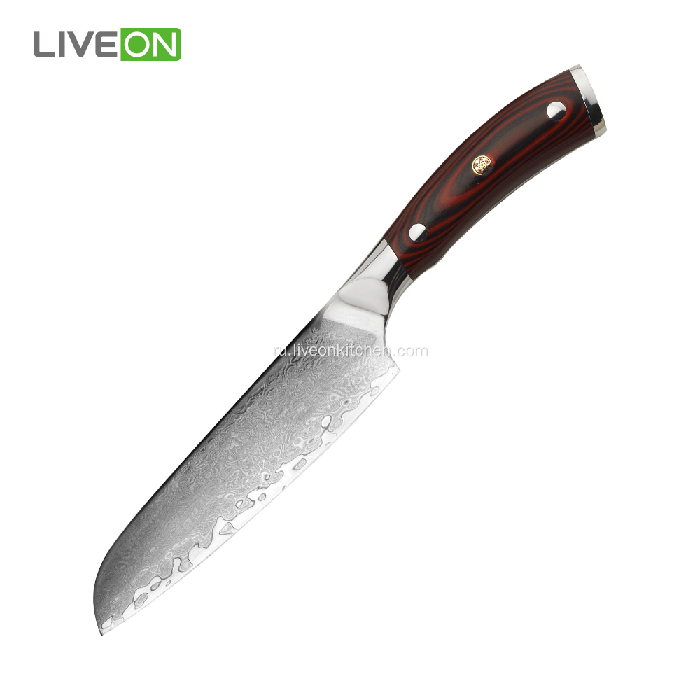 Военный Grade G10 Ручка 5 &#39;&#39; Нож Santoku