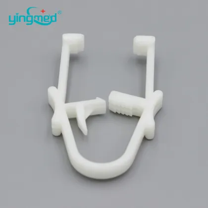 Medical Use Disposable White Plastic Towel Clamp
