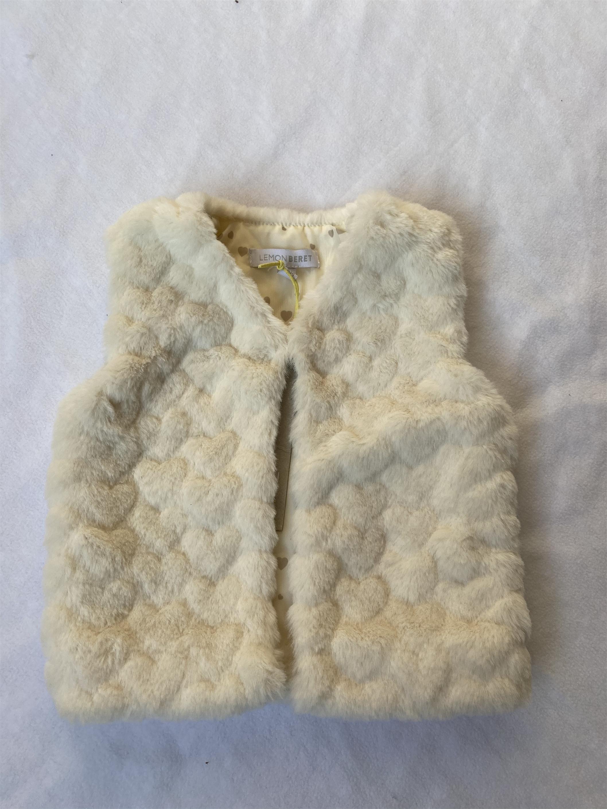 Printed Baby's Fake Fur Vest Cute