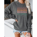 Women's Mama Letter Loose Top Pullover