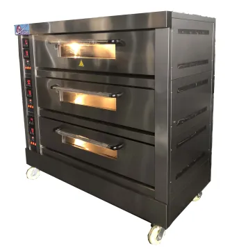 Commercial Deck Oven 3 Deck 9 Tray Bakery Oven
