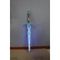 Suporte de cosplay de espada de anime de madeira com iluminação LED