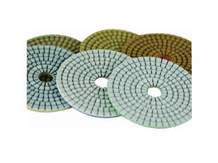 White Concrete floor pads