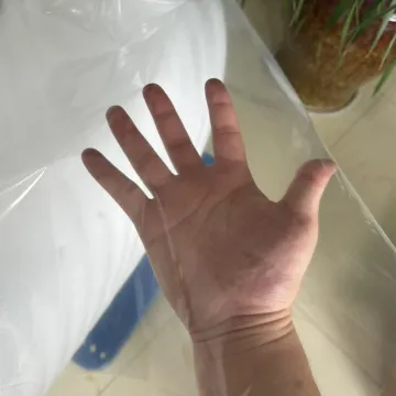 Transparent PA/PE film for making bags