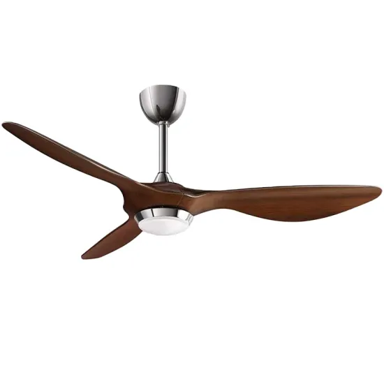 Dimmable Remote Control Ceiling Fan with Modern Blades, Noiseless Motor, 6 Speeds, Timer, and Light