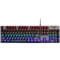 104 Teclas RGB Teclado mecânico de jogos compactos