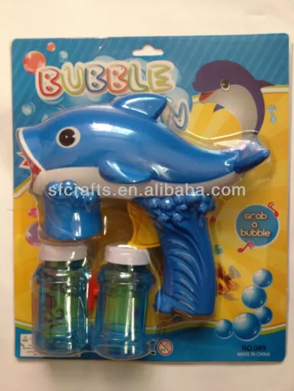 2014 Newest plastic friction power bubble gun toys