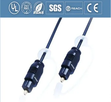 15 ft TOSLINK to Mini Plug Optical Digital Audio Cable, Coaxial or Toslink digital fiber optic cable