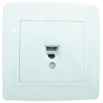N Series 1 Gang 4 core Tel  Socket