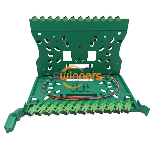 24 พอร์ต SC Simplex Fiber Optic Splice Tray